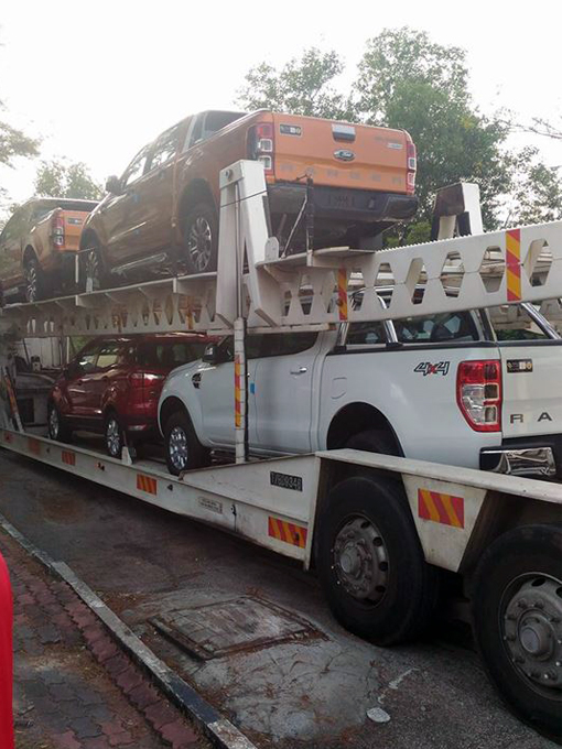 Transportation of New Imported Sime Darby Auto Connexion Ford Cars